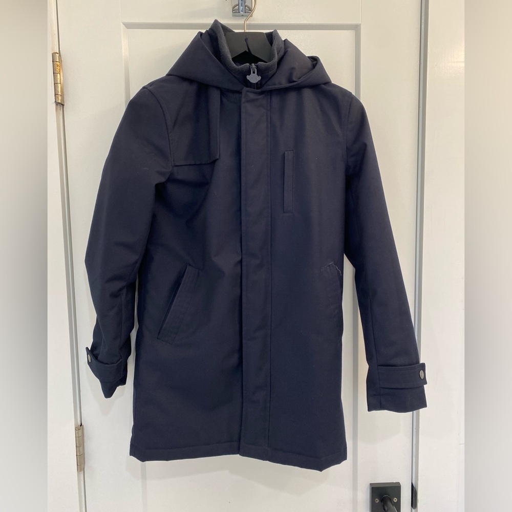 Boys navy appaman coat size 16